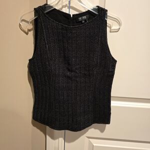 NIC+ZOE Black Textured Tank Top